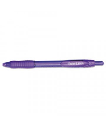 PROFILE RETRACTABLE BALLPOINT PEN, BOLD 1.4MM, PURPLE INK/BARREL, DOZEN