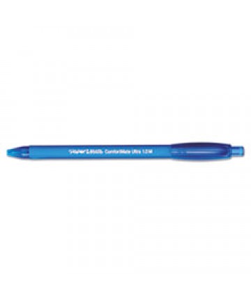 COMFORTMATE ULTRA RETRACTABLE BALLPOINT PEN, 1MM, BLUE INK/BARREL, DOZEN