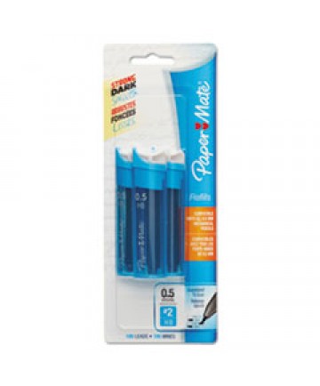 LEAD REFILLS, 0.5 MM, HB, BLACK, 35/TUBE, 3 TUBES/PACK