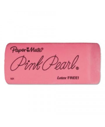 PINK PEARL ERASER, RECTANGULAR, LARGE, ELASTOMER, 3/PACK