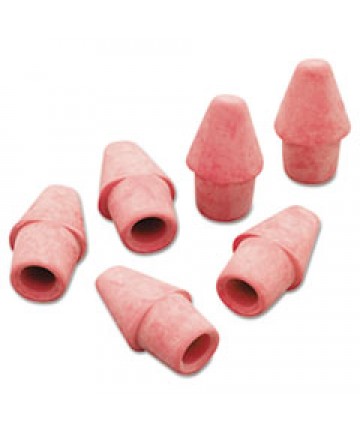 ARROWHEAD ERASER CAPS, PINK, ELASTOMER, 144/BOX