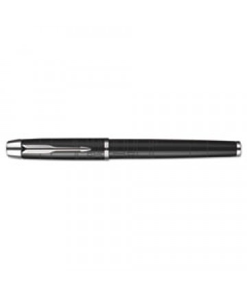 IM PREMIUM STICK ROLLER BALL PEN GIFT BOX, 0.7MM, BLACK INK, BLACK/CHROME BARREL