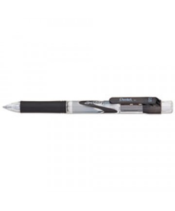 .E-SHARP MECHANICAL PENCIL, 0.5 MM, HB (#2.5), BLACK LEAD, BLACK BARREL, DOZEN
