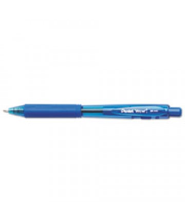 WOW! RETRACTABLE BALLPOINT PEN, MEDIUM 1 MM, BLUE INK/BARREL, DOZEN