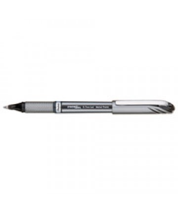 ENERGEL NV STICK GEL PEN, 0.7 MM METAL TIP, BLACK INK, GRAY BARREL, DOZEN