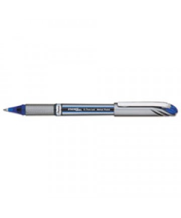 ENERGEL NV STICK GEL PEN, 0.7 MM METAL TIP, BLUE INK/BARREL, DOZEN