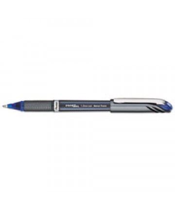 ENERGEL NV STICK GEL PEN, 1 MM METAL TIP, BLUE INK/BARREL, DOZEN