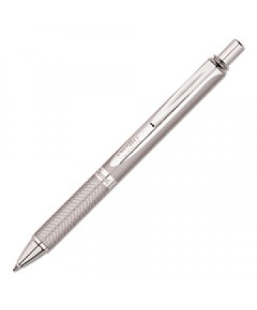ENERGEL ALLOY RT RETRACTABLE GEL PEN, MEDIUM 0.7MM, BLACK INK, CHROME BARREL