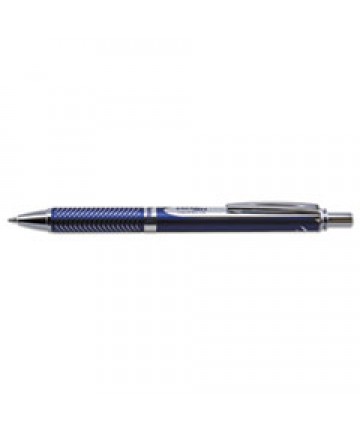 ENERGEL ALLOY RT RETRACTABLE GEL PEN, MEDIUM 0.7MM, BLACK INK, BLUE BARREL