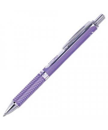 ENERGEL ALLOY RT RETRACTABLE GEL PEN, MEDIUM 0.7MM, VIOLET INK, VIOLET BARREL