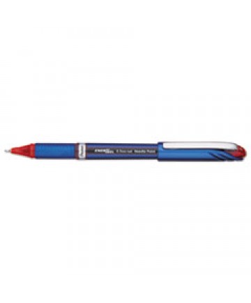 ENERGEL NV STICK GEL PEN, 0.5 MM NEEDLE TIP, RED INK/BARREL, DOZEN