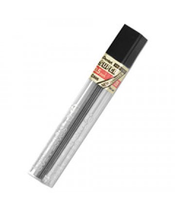 SUPER HI-POLYMER LEAD REFILLS, 0.5 MM, 2B, BLACK, 12/TUBE