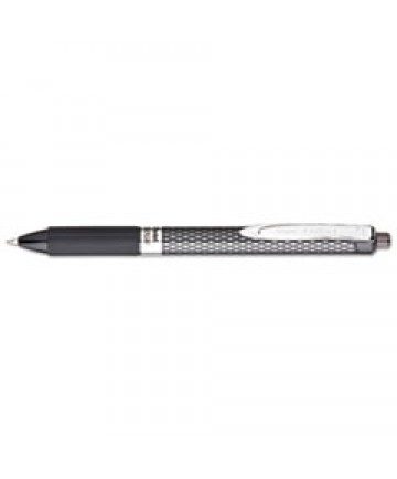 OH! GEL RETRACTABLE GEL PEN, MEDIUM 0.7MM, BLACK INK/BARREL, DOZEN