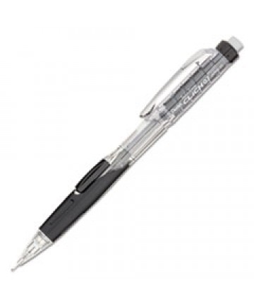 TWIST-ERASE CLICK MECHANICAL PENCIL, 0.7 MM, HB (#2.5), BLACK LEAD, BLACK BARREL