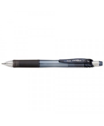 ENERGIZE-X MECHANICAL PENCIL, 0.5 MM, HB (#2.5), BLACK LEAD, BLACK BARREL, DOZEN
