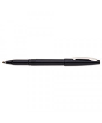 ROLLING WRITER STICK ROLLER BALL PEN, MEDIUM 0.8MM, BLACK INK/BARREL, DOZEN