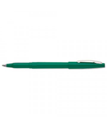 ROLLING WRITER STICK ROLLER BALL PEN, MEDIUM 0.8MM, GREEN INK/BARREL, DOZEN