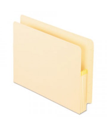 Manila Drop Front Shelf File Pockets, 25 Pockets, Straight Cut, Letter, Manila