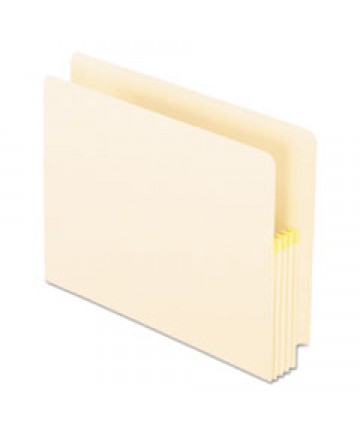 CONVERTIBLE END TAB FILE POCKETS, 3.5" EXPANSION, LETTER SIZE, MANILA, 25/BOX