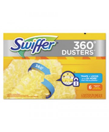 HEAVY DUTY DUSTERS REFILL, DUST LOCK FIBER, YELLOW, 6/BOX