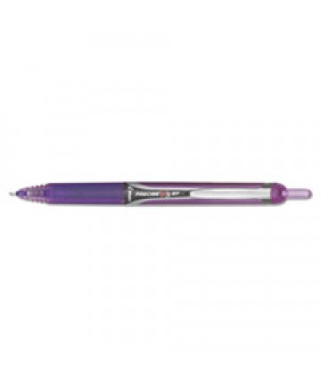 PRECISE V5RT RETRACTABLE ROLLER BALL PEN, 0.5MM, PURPLE INK/BARREL