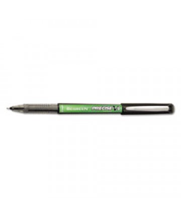 PRECISE V5 BEGREEN STICK ROLLER BALL PEN, 0.5MM, BLACK INK/BARREL, DOZEN