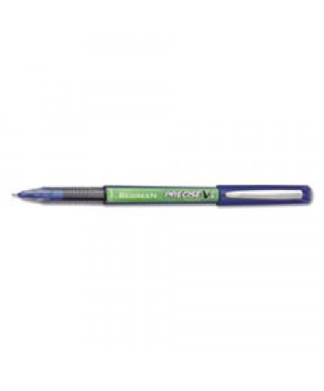 PRECISE V5 BEGREEN STICK ROLLER BALL PEN, 0.5MM, BLUE INK/BARREL, DOZEN