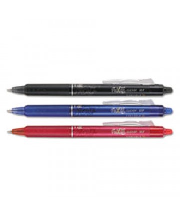 FRIXION CLICKER ERASABLE RETRACTABLE GEL PEN, 0.7 MM, ASSORTED INK/BARREL, 3/PACK