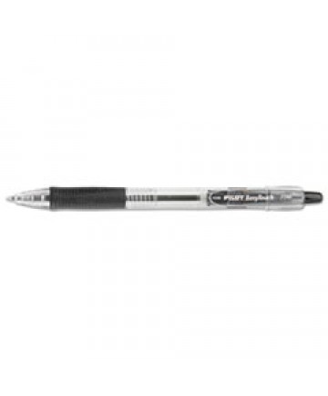 EASYTOUCH RETRACTABLE BALLPOINT PEN, FINE 0.7MM, BLACK INK, CLEAR BARREL, DOZEN