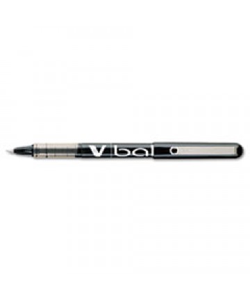 VBALL LIQUID INK STICK ROLLER BALL PEN, FINE 0.7MM, BLACK INK/BARREL, DOZEN