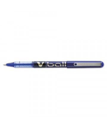 VBALL LIQUID INK STICK ROLLER BALL PEN, FINE 0.7MM, BLUE INK/BARREL, DOZEN