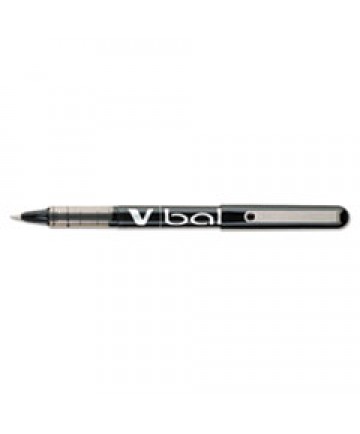 VBALL LIQUID INK STICK ROLLER BALL PEN, 0.5MM, BLACK INK/BARREL, DOZEN