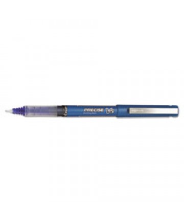 PRECISE V5 STICK ROLLER BALL PEN, EXTRA-FINE 0.5MM, BLUE INK/BARREL, DOZEN
