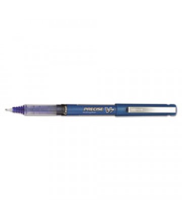 PRECISE V7 STICK ROLLER BALL PEN, FINE 0.7MM, BLUE INK/BARREL, DOZEN