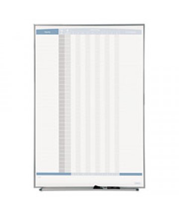 Classic Porcelain Magnetic Whiteboard, 96 X 48, Black Aluminum Frame