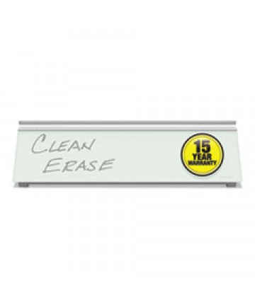 Invisamount Magnetic Glass Marker Board, Frameless, 50" X 28", White Surface