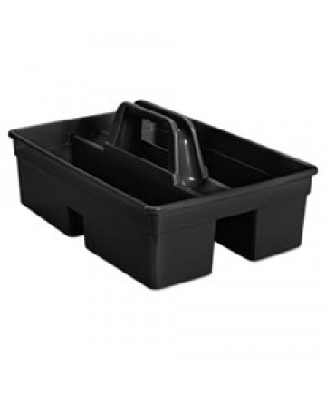 EXECUTIVE CARRY CADDY, 2-COMPARTMENT, PLASTIC, 10.75W X 6.5H, BLACK