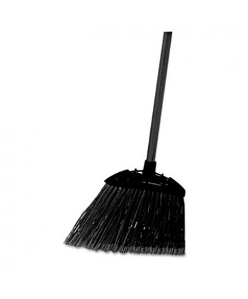 LOBBY PRO BROOM, POLY BRISTLES, 35", WITH METAL HANDLE, BLACK