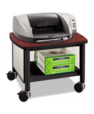 IMPROMPTU UNDER TABLE PRINTER STAND, 20.5W X 16.5D X 14.5H, BLACK/CHERRY