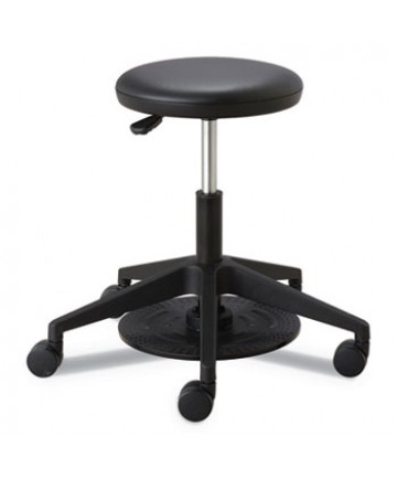 LAB STOOL, 24.25" SEAT HEIGHT, SUPPORTS UP TO 250 LBS., BLACK SEAT/BLACK BACK, BLACK BASE