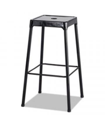 COUNTER-HEIGHT STEEL STOOL, 25" SEAT HEIGHT, SUPPORTS UP TO 250 LBS., WHITE SEAT/WHITE BACK, WHITE BASE