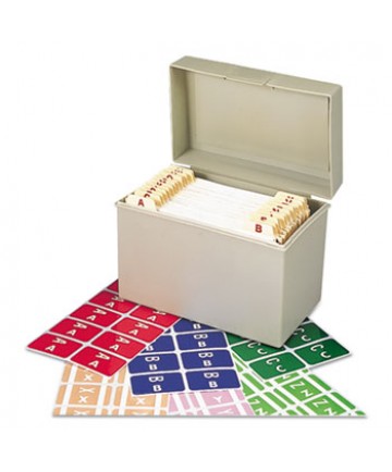 ALPHAZ COLOR-CODED LABELS STARTER SET, A-Z, 1 X 1.63, ASSORTED, 10/SHEET, 220 SHEETS/BOX