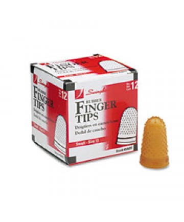 Rubber Finger Tips, 14 (x-Large), Amber, Dozen