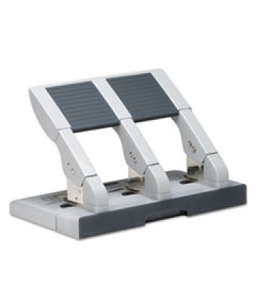 28-SHEET COMMERCIAL ELECTRIC TWO-HOLE PUNCH, FIXED 9/32" HOLES, BLACK/SILVER