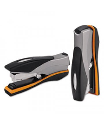 OPTIMA 40 DESKTOP STAPLER, 40-SHEET CAPACITY, SILVER/BLACK/ORANGE