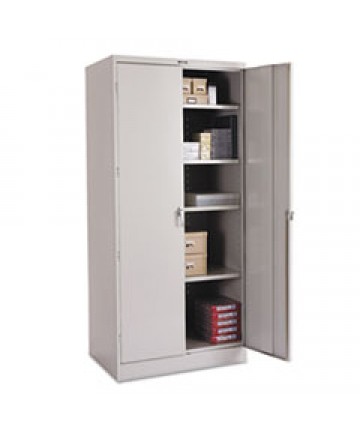 78" High Deluxe Cabinet, 36w X 18d X 78h, Light Gray