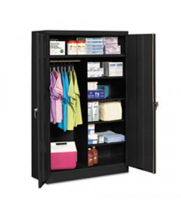 Assembled Jumbo Steel Storage Cabinet, 48w X 18d X 78h, Light Gray