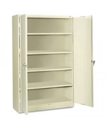Jumbo Combination Steel Storage Cabinet, 48w X 24d X 78h, Light Gray