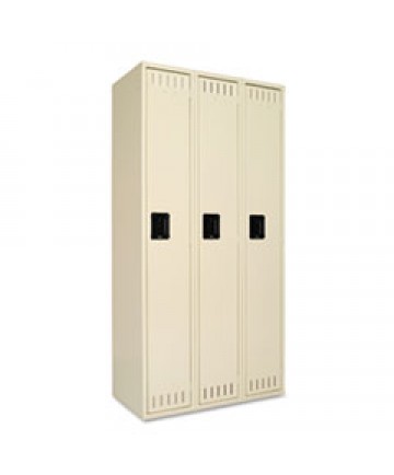 Single Tier Locker, 12w X 18d X 72h, Medium Gray