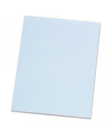 QUADRILLE PADS, 8 SQ/IN QUADRILLE RULE, 8.5 X 11, WHITE, 50 SHEETS